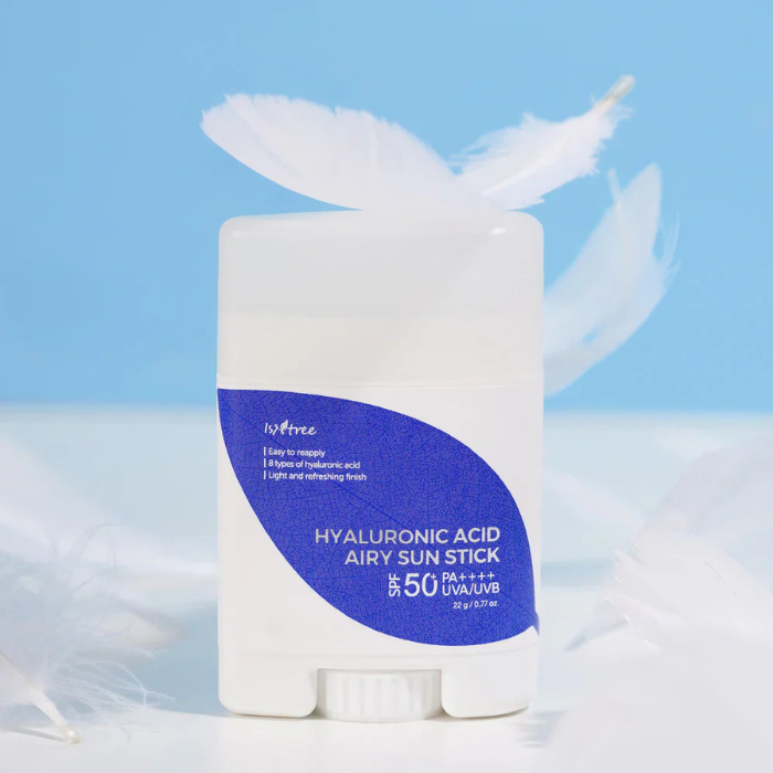 Isntree Hyaluronic Acid Airy Sun Stick SPF 50 - apsauginis pieštukas nuo saulės