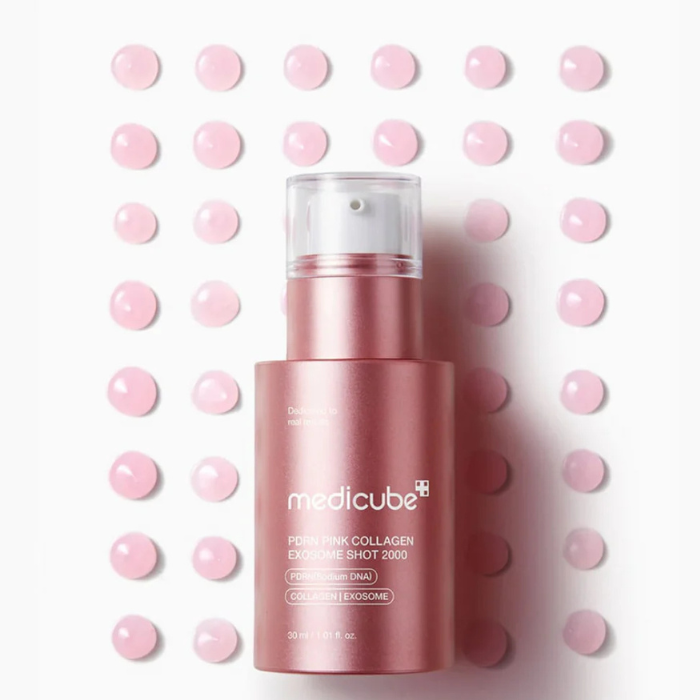 Medicube PDRN Pink Collagen Exosome Shot Serum 2000 - intensyvaus poveikio serumas