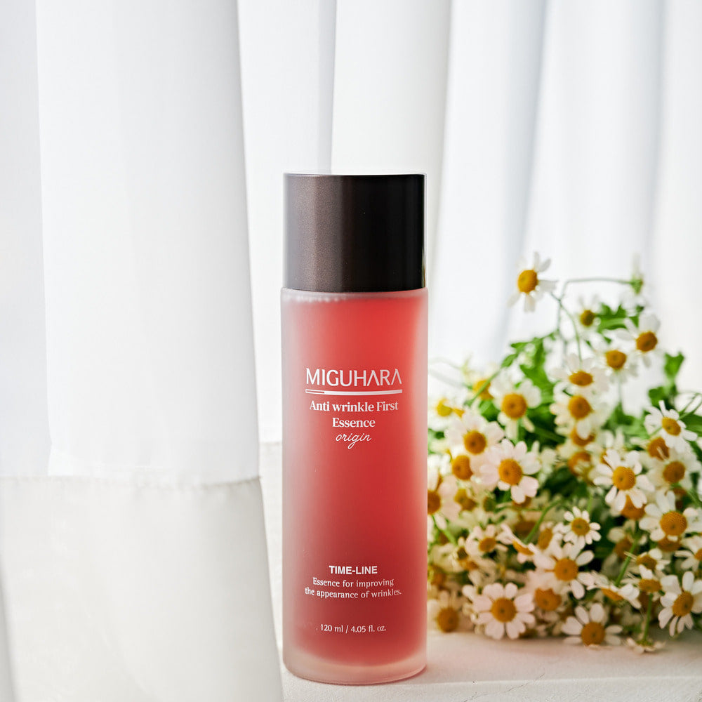 Miguhara Anti-Wrinkle First Essence Origin - veido esencija nuo raukšlių