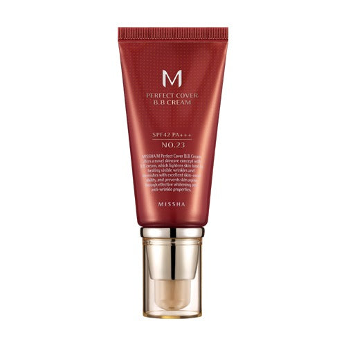 Missha M Perfect Cover BB Cream Spf42 Pa+++ - BB kremas su didele apsauga nuo saulės