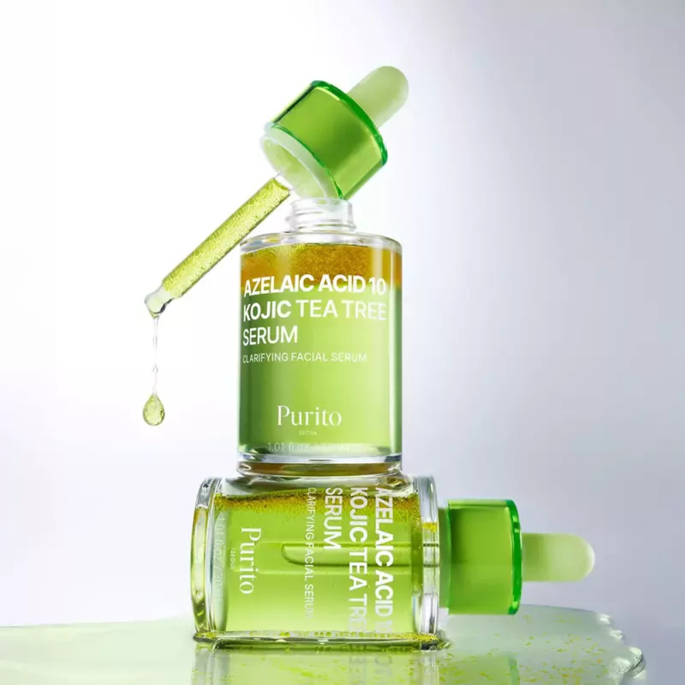 PURITO SEOUL Azelaic Acid 10 Kojic Tea Tree Serum - veido serumas su azelaino rūgštimi