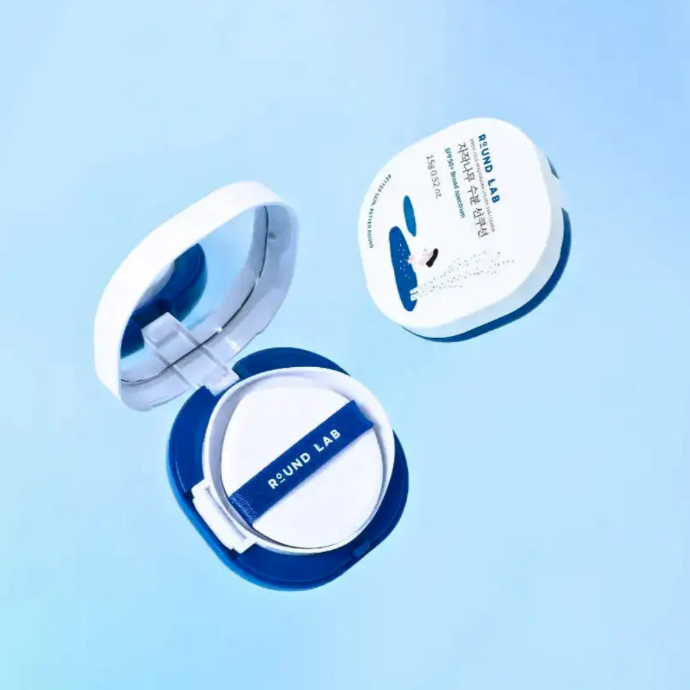Round Lab Birch Juice Moisturizing Sun Cushion - apsauginė priemonė nuo saulės