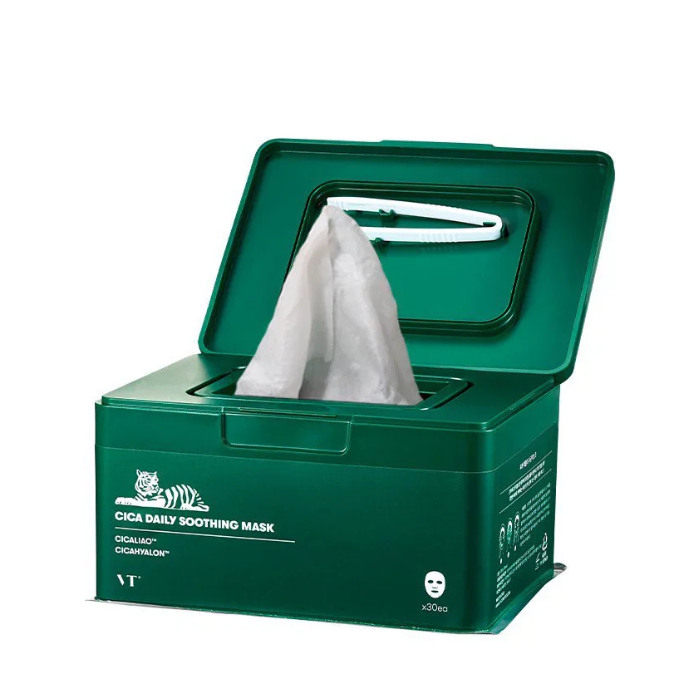 VT Cosmetics Cica Daily Soothing Mask - raminamosios lakštinės veido kaukės