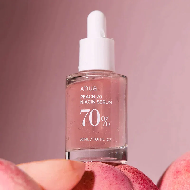 Anua Peach 70 Niacin Serum - šviesinantis serumas su persikų ekstraktu ir niacinamidu