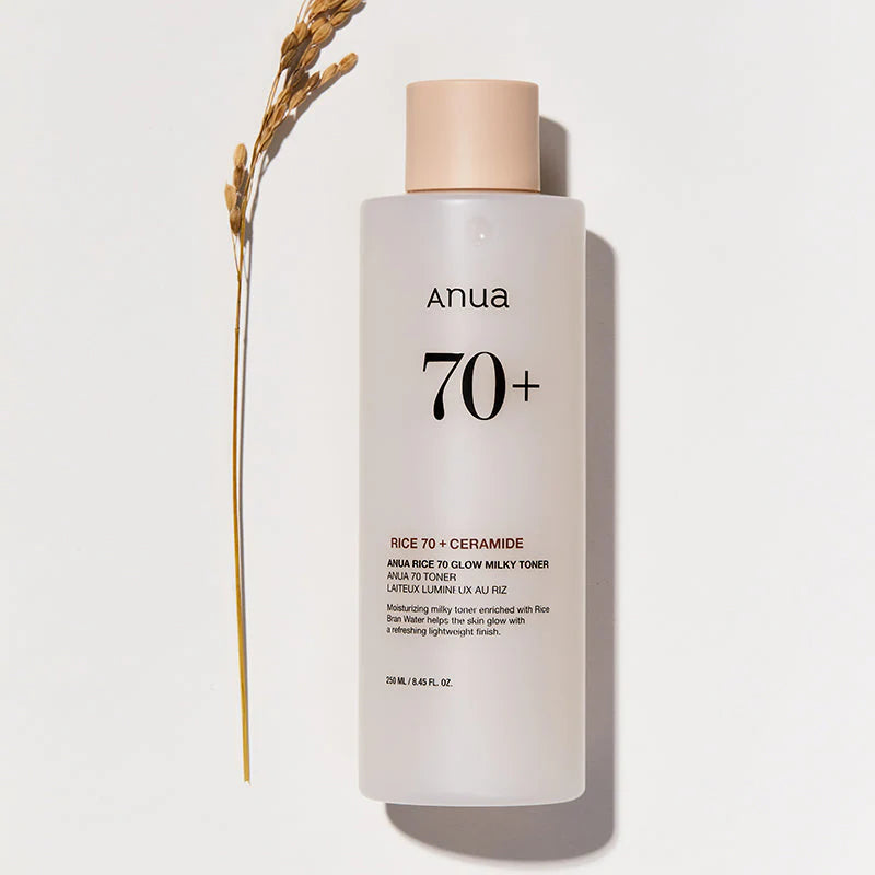 Anua Rice 70 Glow Milky Toner - veido tonikas