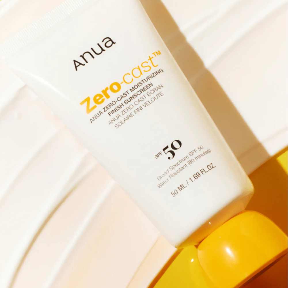 Anua Zero-Cast Moisturizing Finish Sunscreen SPF50 - drėkinamasis apsauginis kremas nuo saulės