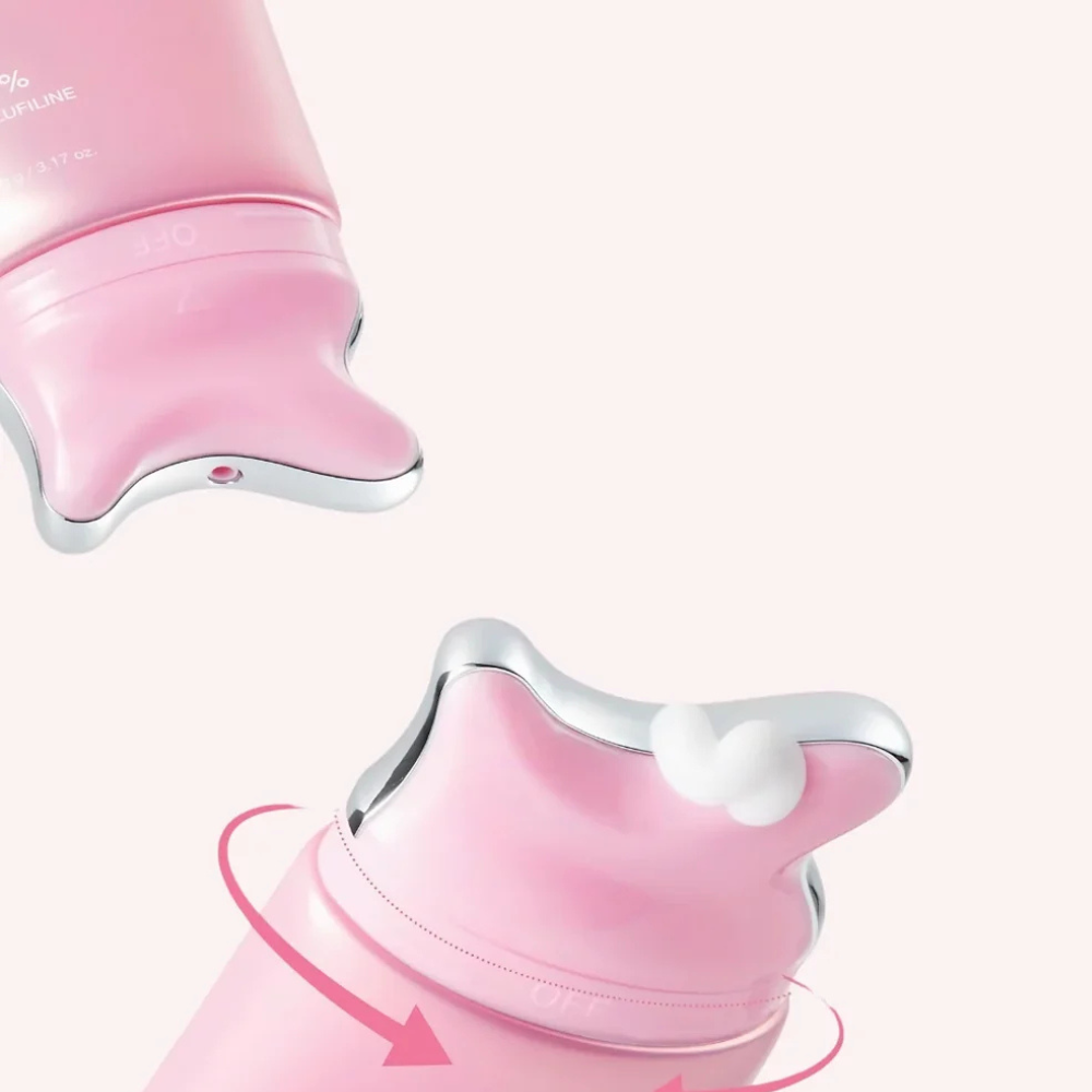 Medicube PDRN Collagen Gua Sha Neck Wrinkle Cream - stangrinamasis kaklo ir dekoltė kremas su Gua Sha aplikatoriumi
