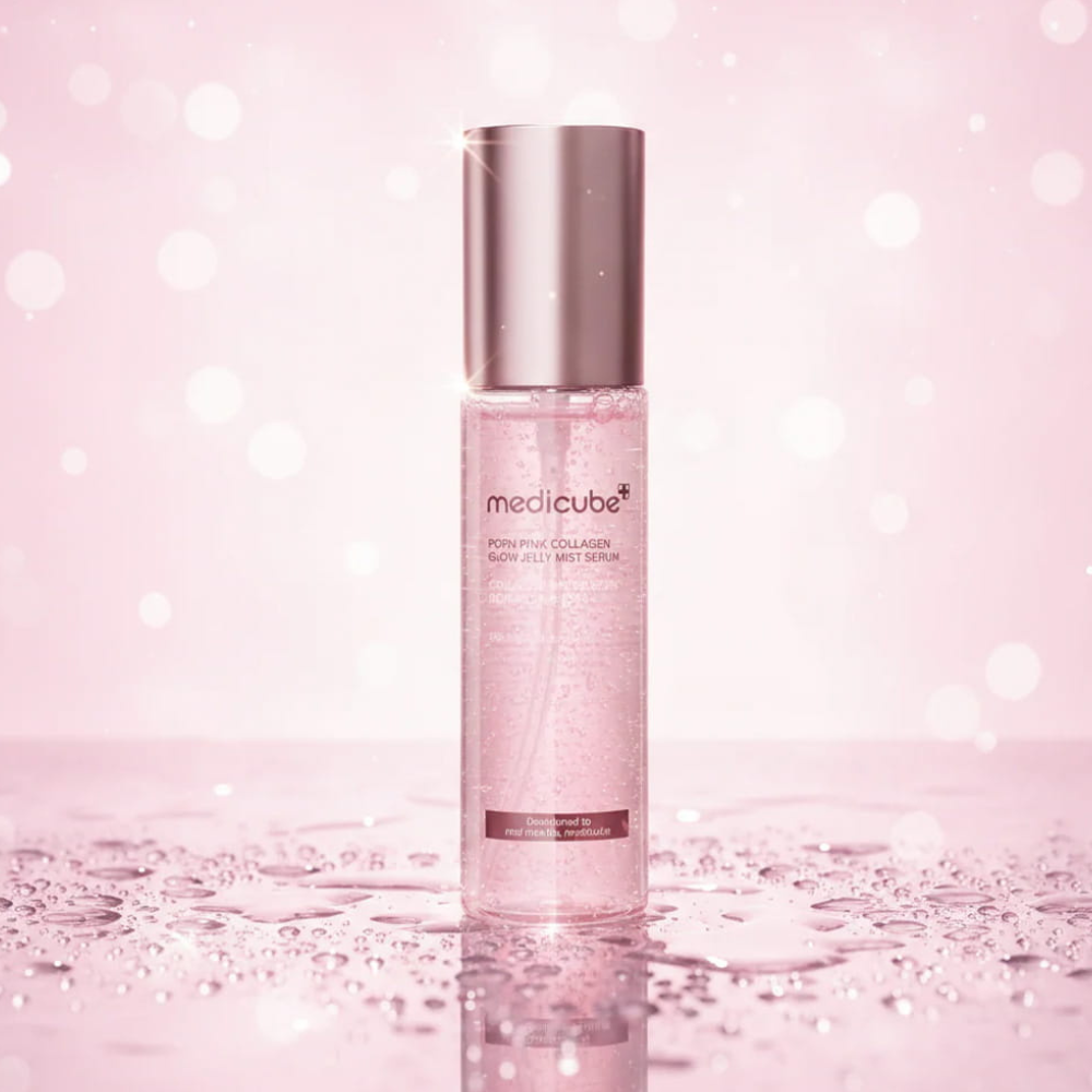 Medicube PDRN Pink Collagen Glow Jelly Mist Serum - veido serumas (dulksna)
