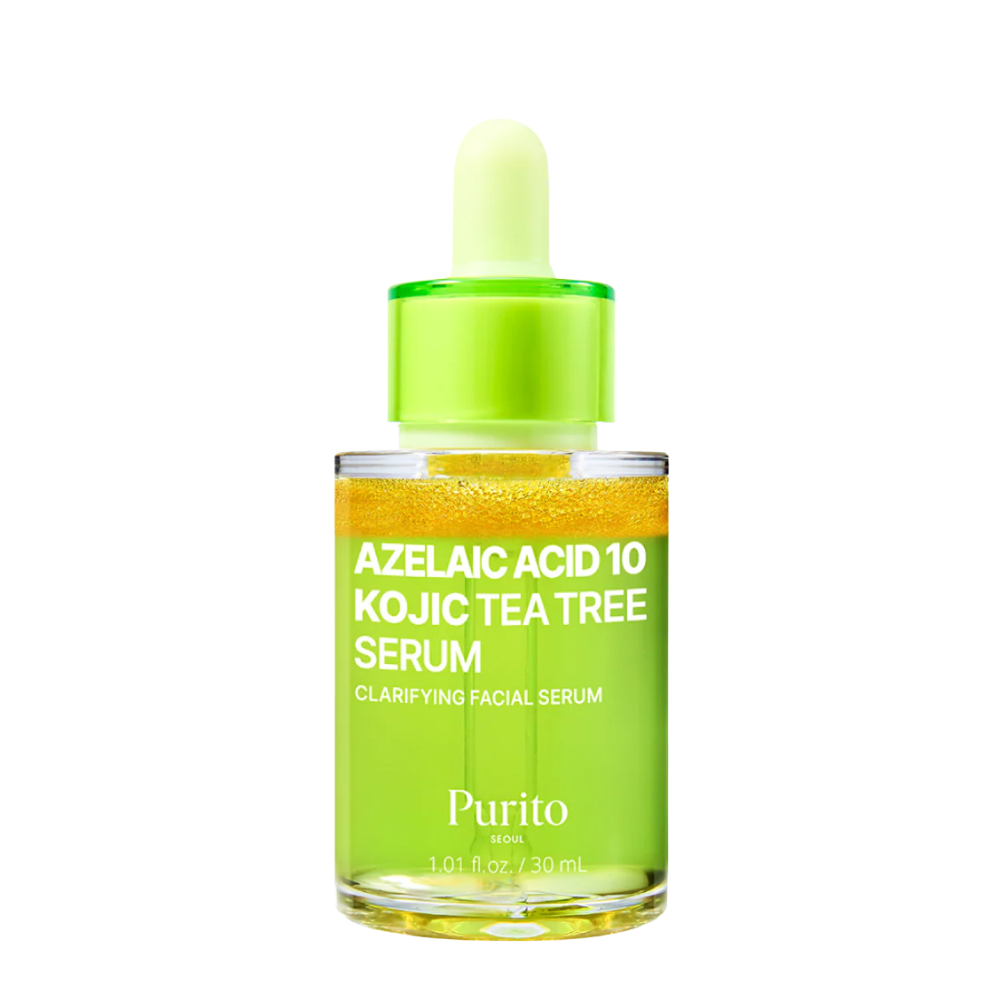 PURITO SEOUL Azelaic Acid 10 Kojic Tea Tree Serum - veido serumas su azelaino rūgštimi