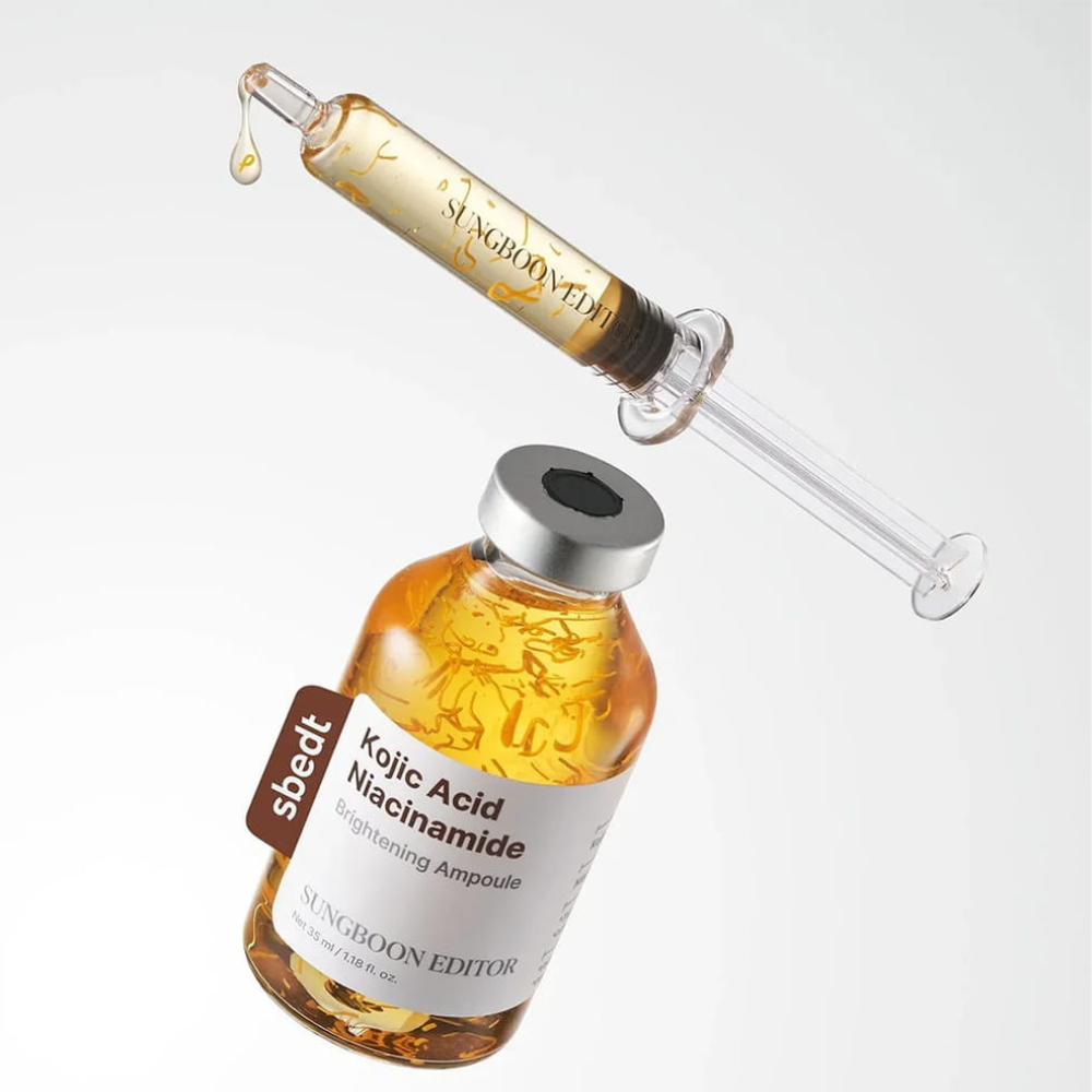 SUNGBOON EDITOR Kojic Acid Niacinamide Brightening Ampoule - skaistinamoji veido ampulė