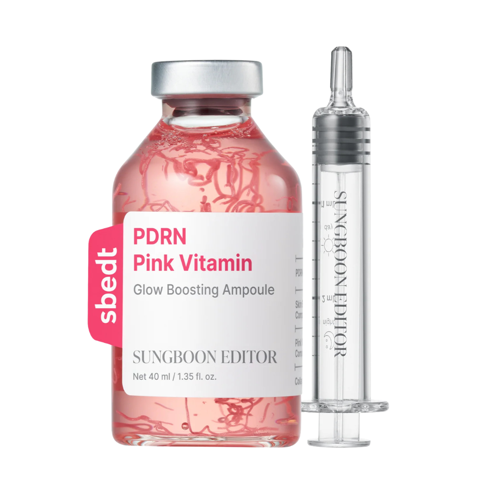 SUNGBOON EDITOR PDRN Pink Vitamin Glow Boosting Ampoule - skaistinamoji veido ampulė