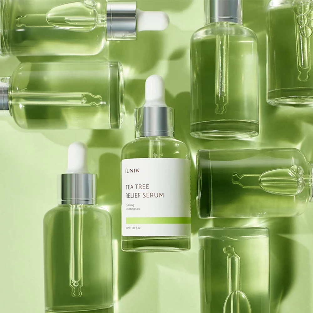 iUNIK Tea Tree Relief Serum - raminamasis veido serumas